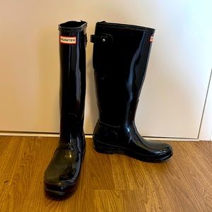 COPY - Hunter boots black shiny